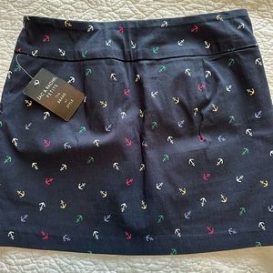 Nautical Navy blue skirt size 8 Petite